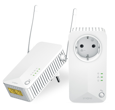 STRONG Powerline Kit POWERLWF600DUOEUV2, 600Mbps, 300Mbps WiFi, 2τμχ