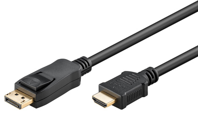 GOOBAY καλώδιο DisplayPort σε HDMI 64836, 4K/30Hz, 2m, μαύρο