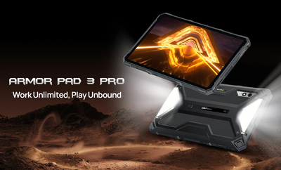ULEFONE tablet Armor Pad 3 Pro, 10.36", 8/256GB, 33280mAh, 4G, μαύρο
