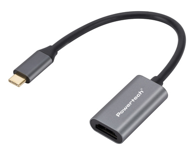 POWERTECH αντάπτορας USB-C σε HDMI CAB-UC086, 4K/60Hz, γκρι