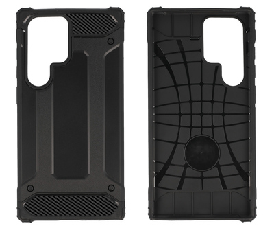 POWERTECH θήκη Armor Carbon MOB-1965 για Samsung Galaxy S24 Ultra, μαύρη