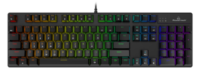 POWERTECH gaming μηχανικό πληκτρολόγιο PT-1254, ενσύρματο, RGB, μαύρο