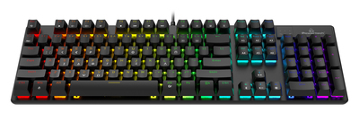 POWERTECH gaming μηχανικό πληκτρολόγιο PT-1254, ενσύρματο, RGB, μαύρο