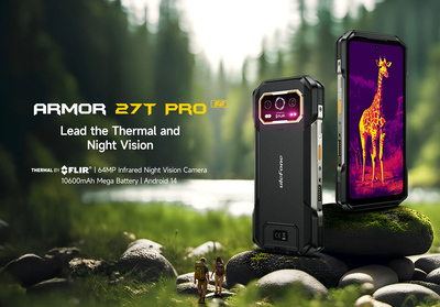 ULEFONE smartphone Armor 27T Pro, 6.78", 12/256GB, 5G, 10600mAh, IP68/IP69K, μαύρο