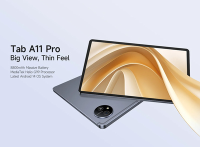 ULEFONE tablet Tab A11 Pro, 11" FHD+, 8/128GB, 8800mAh, 4G, Android 14, γκρι