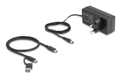 DELOCK USB hub 64248 με διακόπτες, 5x θυρών, 5Gbps, USB/USB-C σύνδεση, γκρι