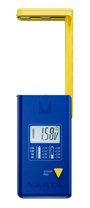 VARTA ψηφιακό tester μπαταρίας 75305 για 9V/AAA//AA/C/D/button cells