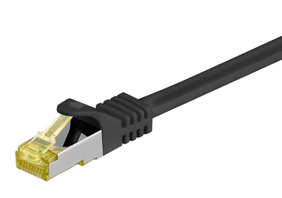 GOOBAY καλώδιο δικτύου 91572, CAT 7 S/FTP, copper, 10Gbps, 0.25m, μαύρο