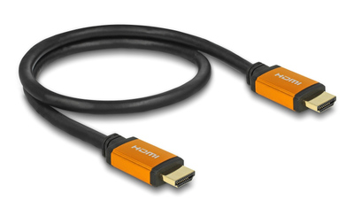 DELOCK καλώδιο HDMI 85726, 8K/60Hz, 48 Gbps, eARC, HDR, 0.50m, μαύρο