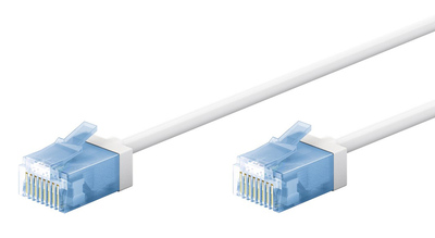 GOOBAY καλώδιο δικτύου 74288, CAT 6A U/UTP, slim, copper, 500MHz, 3m, λευκό