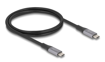 DELOCK καλώδιο USB-C 81191, 240W, 40 Gbps, 8K, 1m, E-Marker, μαύρο