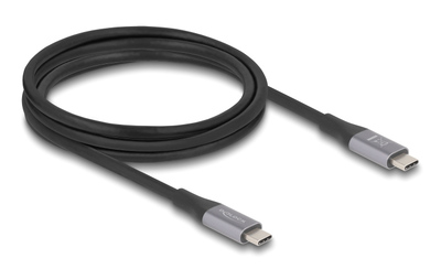 DELOCK καλώδιο USB-C 81192, 240W, 40 Gbps, 8K, 2m, E-Marker, μαύρο