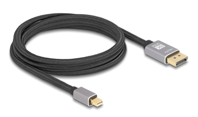 DELOCK καλώδιο mini DisplayPort σε DisplayPort 81092, 8K/60Hz, 32.4 Gbps, 2m, μαύρο