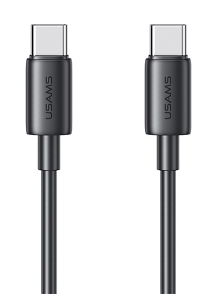 USAMS καλώδιο USB-C US-SJ711, 60W, 480Mbps, 1m, μαύρο