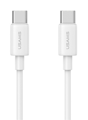 USAMS καλώδιο USB-C US-SJ711, 60W, 480Mbps, 1m, λευκό