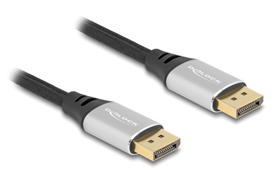 DELOCK καλώδιο DisplayPort 2.1 80634, 16K/60Hz, 40 Gbps, 2m, μαύρο