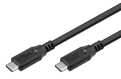 GOOBAY καλώδιο USB-C 74193, USB4, 100W, 40Gbps, 8K/60Hz, 2m, μαύρο