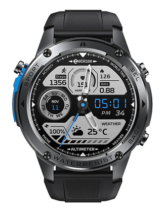 ZEBLAZE smartwatch Stratos 2 Ultra, heart rate, 1.43" AMOLED, GPS, MIL-STD-810H, μαύρο