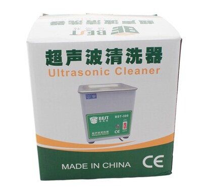 BEST Ultrasonic Cleaner BST-300, Stainless Steel, 50W