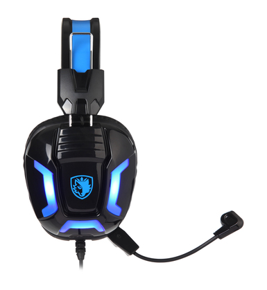 SADES Gaming Headset Element SA-702-BL, blue LED, 3.5mm, 40mm ακουστικά